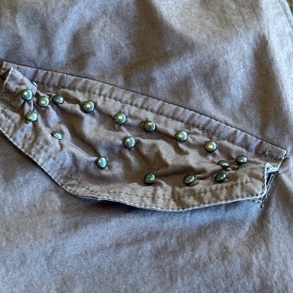 Newport News | Vintage Y2K Studded & Embroidered Cargo Pants, Size 6 - Picture 6 of 9